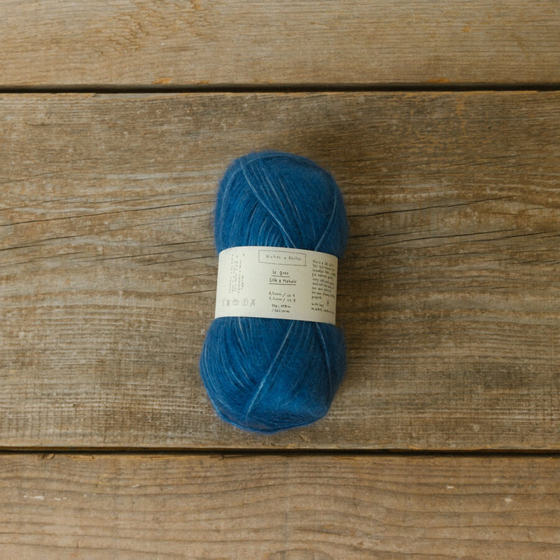 biches & bûches: le gros silk & mohair medium blue