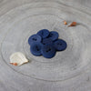 buttons - atelier brunette palm - cobalt (20mm)