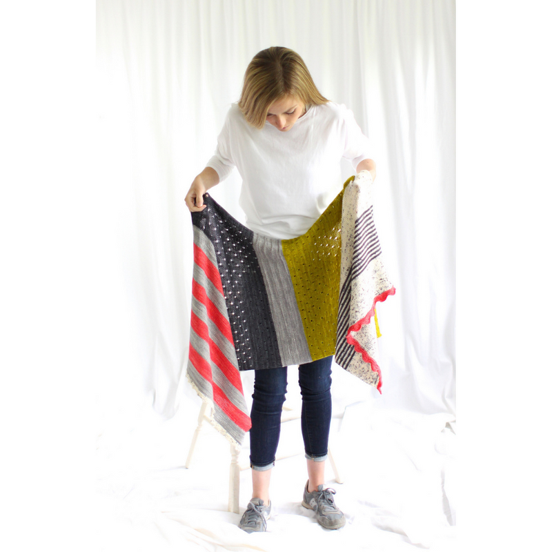 The Plucky Knitter - 2nd Avenue Kits to Knit Wrap by Amy Miller