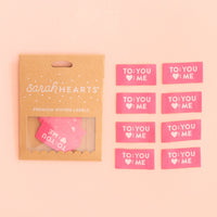 Sarah Hearts - Premium Woven Labels