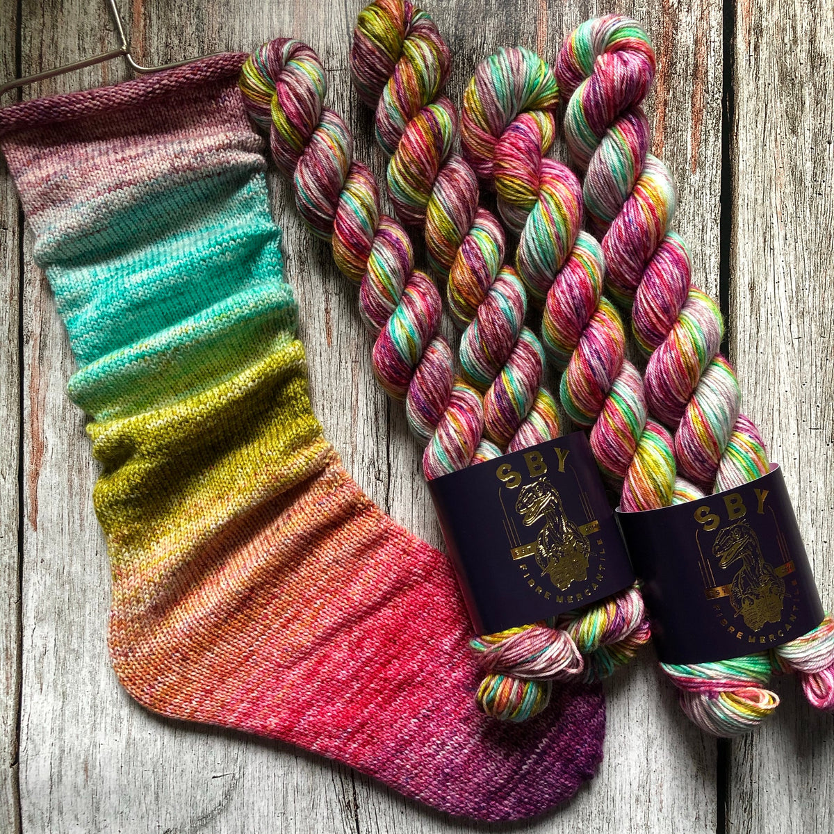 Shirley Brian Yarns - Deconstructed Fade Sock