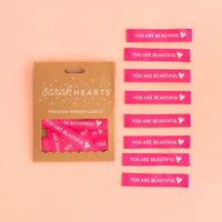 Sarah Hearts - Premium Woven Labels